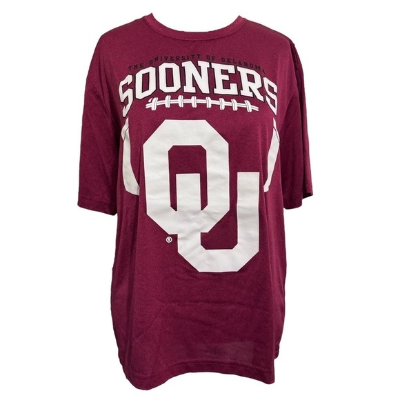 OU Sooners Crimson Tie Dye Tee Shirt 2 pairs of socks and Headband Size Medium - Picture 9 of 13